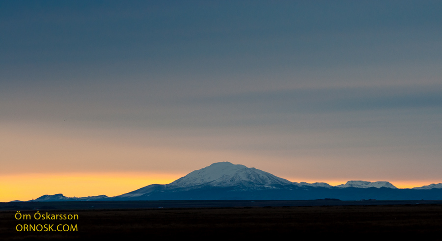 Mount Hekla at dawn